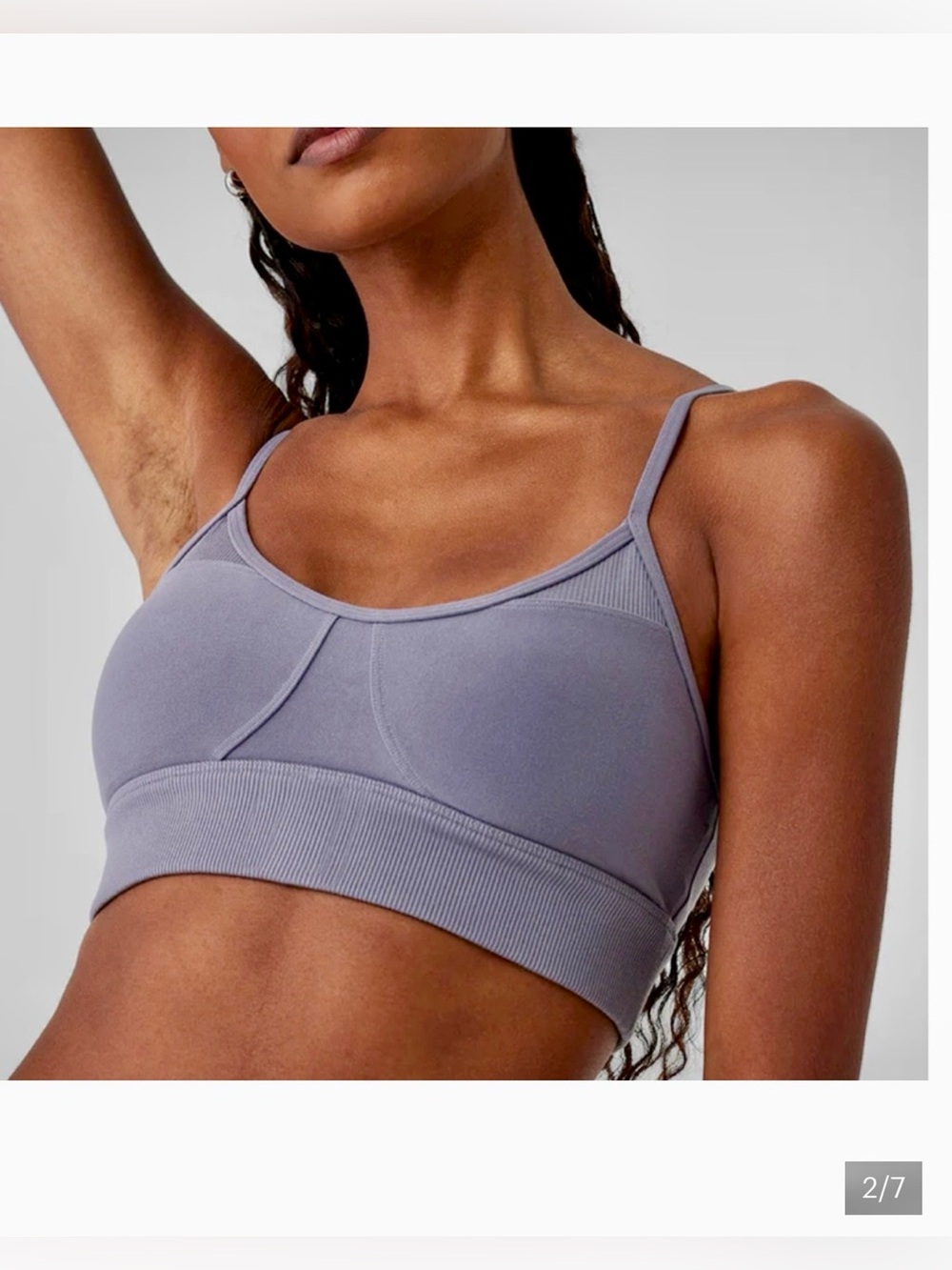 Alo soft Head Start bra. Fog S. Like new